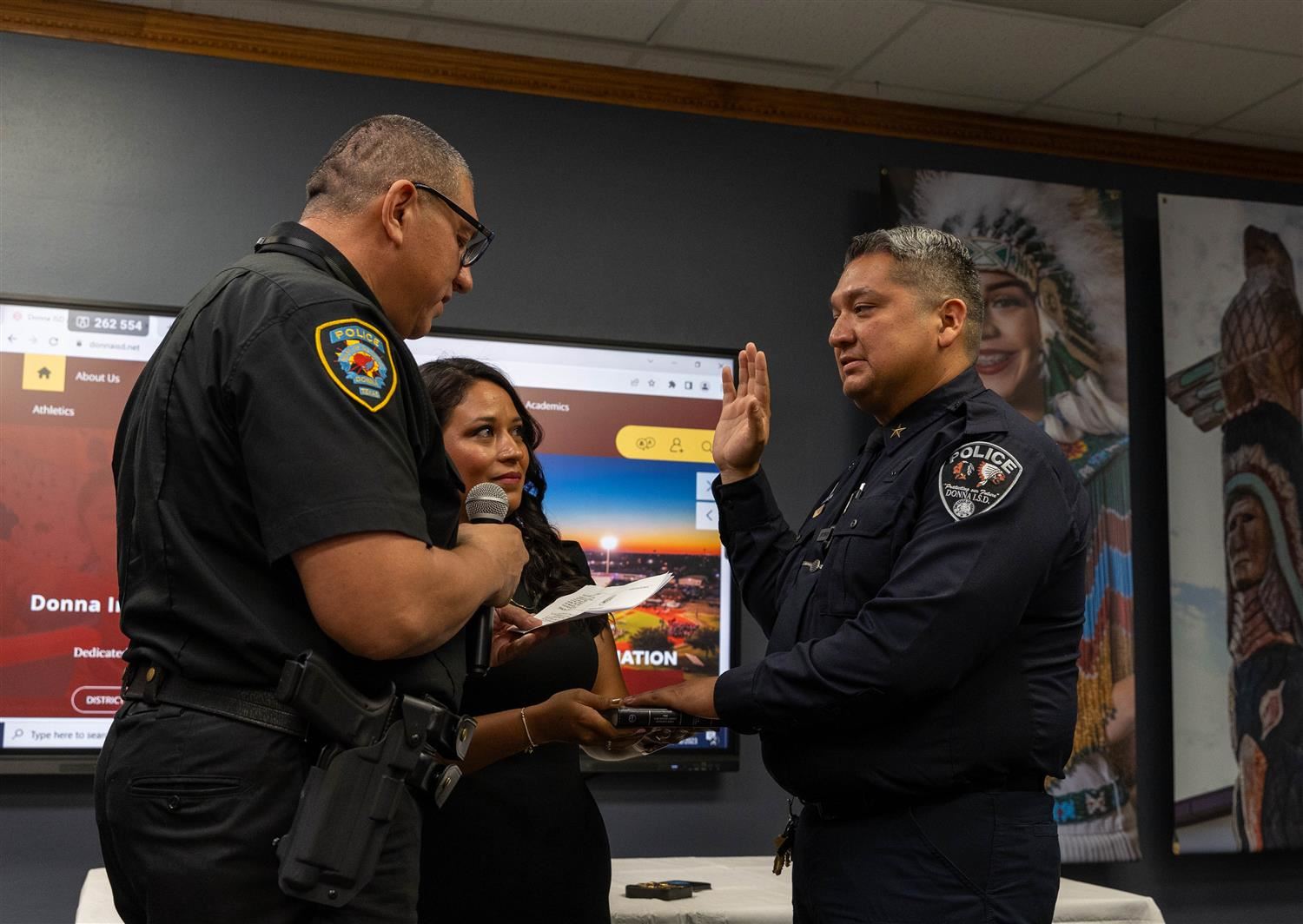  Donna ISD Police Chief  Domingo Aguirre Officially Sworn In