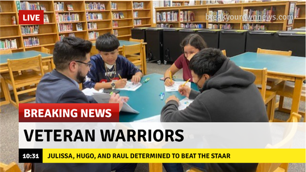 Students working hard to master the staar